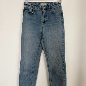 $128 Retail | We The Free Free People High Rise Straight Jeans 28 AS IS